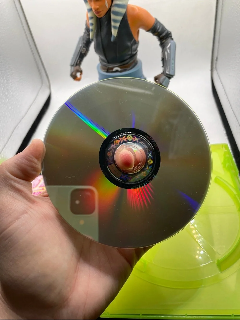 Microsoft Xbox Game with Neon Green Case and Pink Cover Art